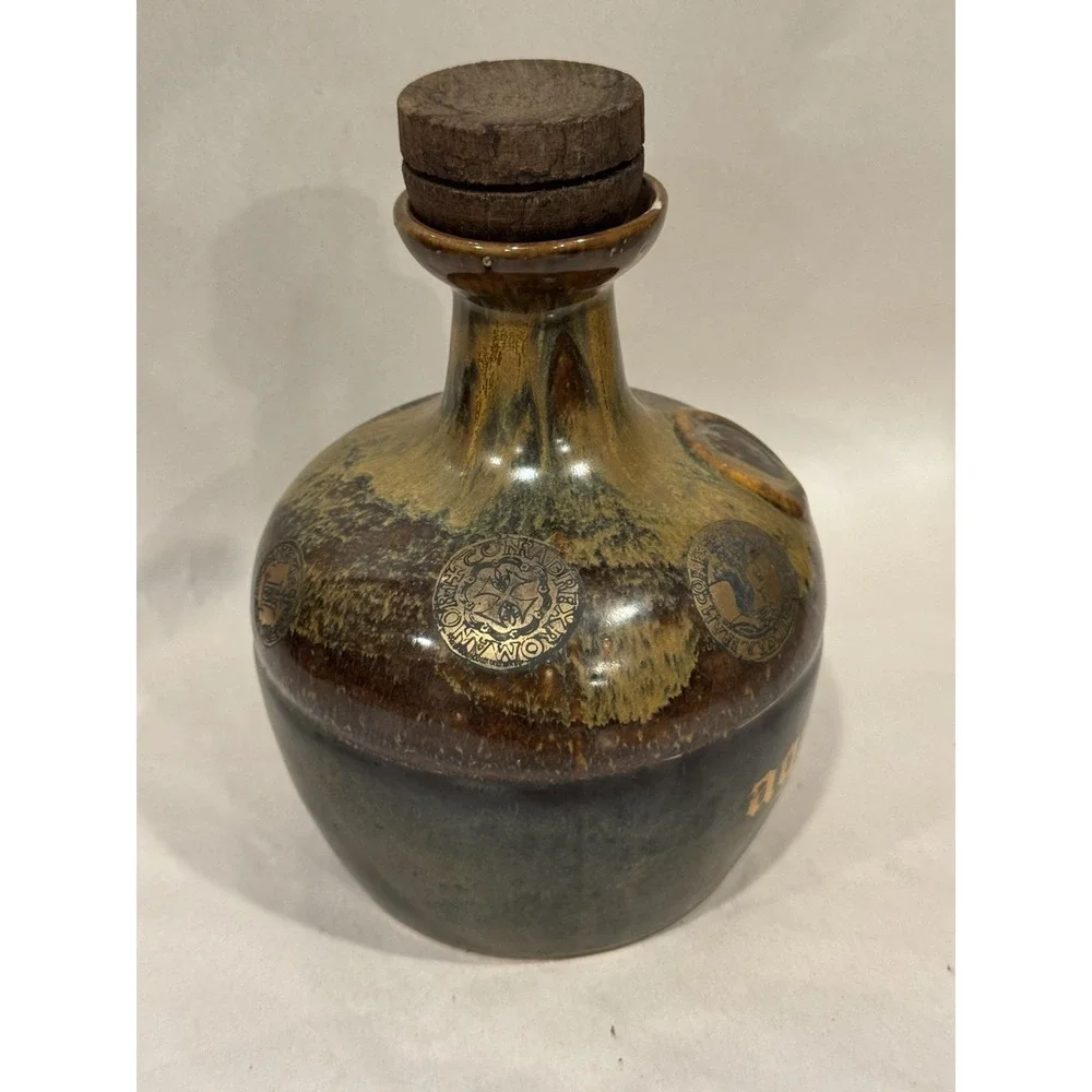 Vintage Ceramic Brandy Bottle Aguardente Reserva by Carvalho, Ribeiro & Ferreira